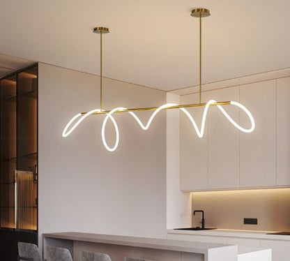 UNCUFFED  MODERN  LINEAR CHANDELIER