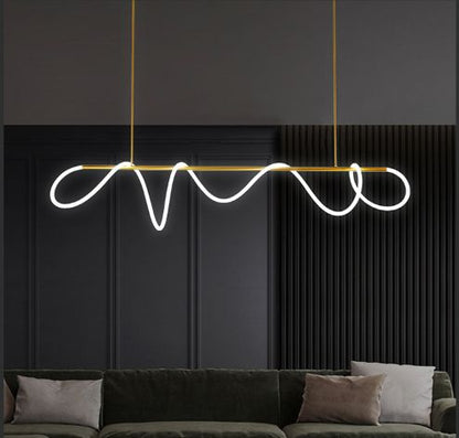 UNCUFFED  MODERN  LINEAR CHANDELIER