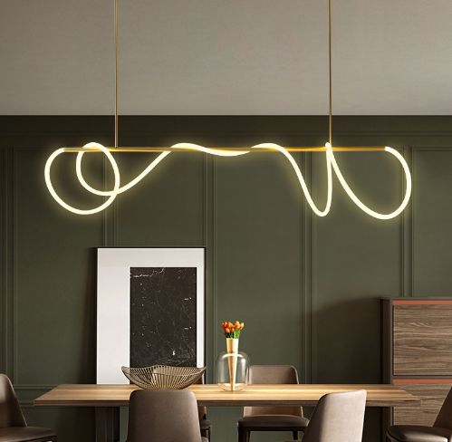UNCUFFED  MODERN  LINEAR CHANDELIER