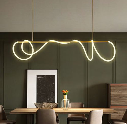 UNCUFFED  MODERN  LINEAR CHANDELIER