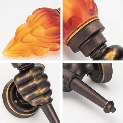 Creative Retro Industrial Torch Hand Wall Lamp - Stello Light Studio