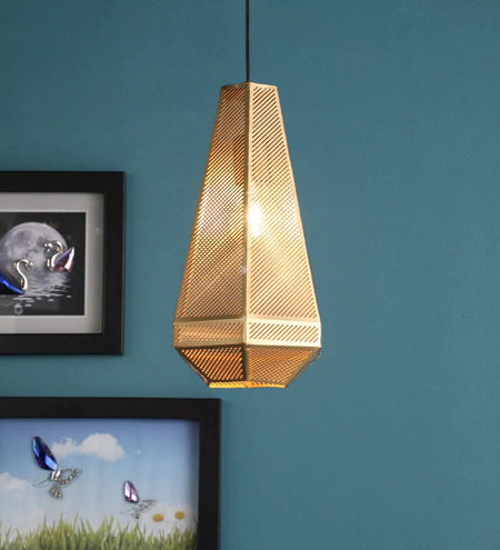 Acorn Antique Gold Metal Hanging Light - Stello Light Studio