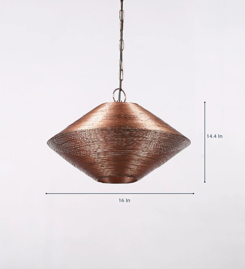 Acorn Copper Metal Hanging Light - Stello Light Studio
