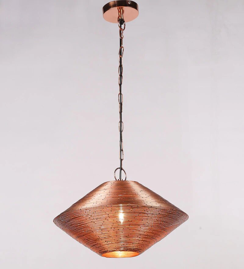 Acorn Copper Metal Hanging Light - Stello Light Studio