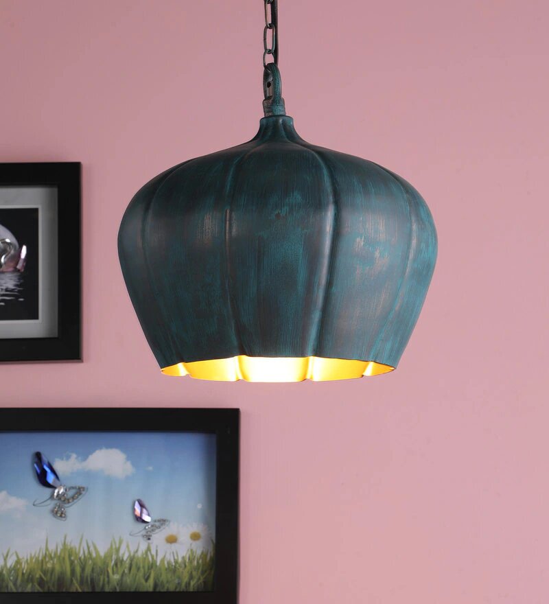 Acorn Gold Metal Hanging Light - Stello Light Studio