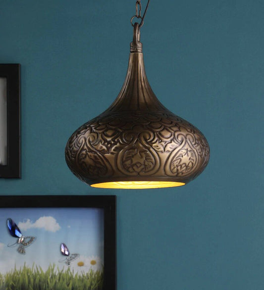 Acorn Gold Metal Hanging Light - Stello Light Studio