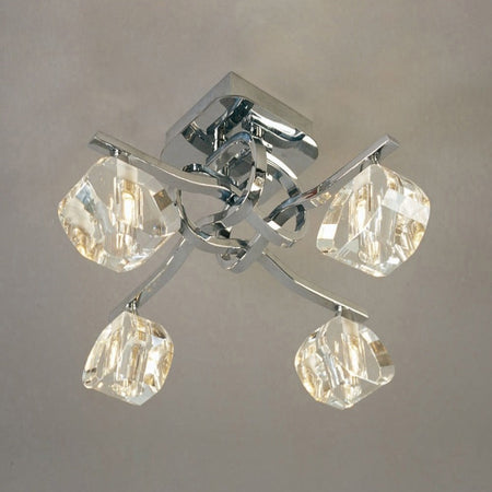 ALFA CEILING 4 LIGHT POLISHED CHROME - Stello Light Studio