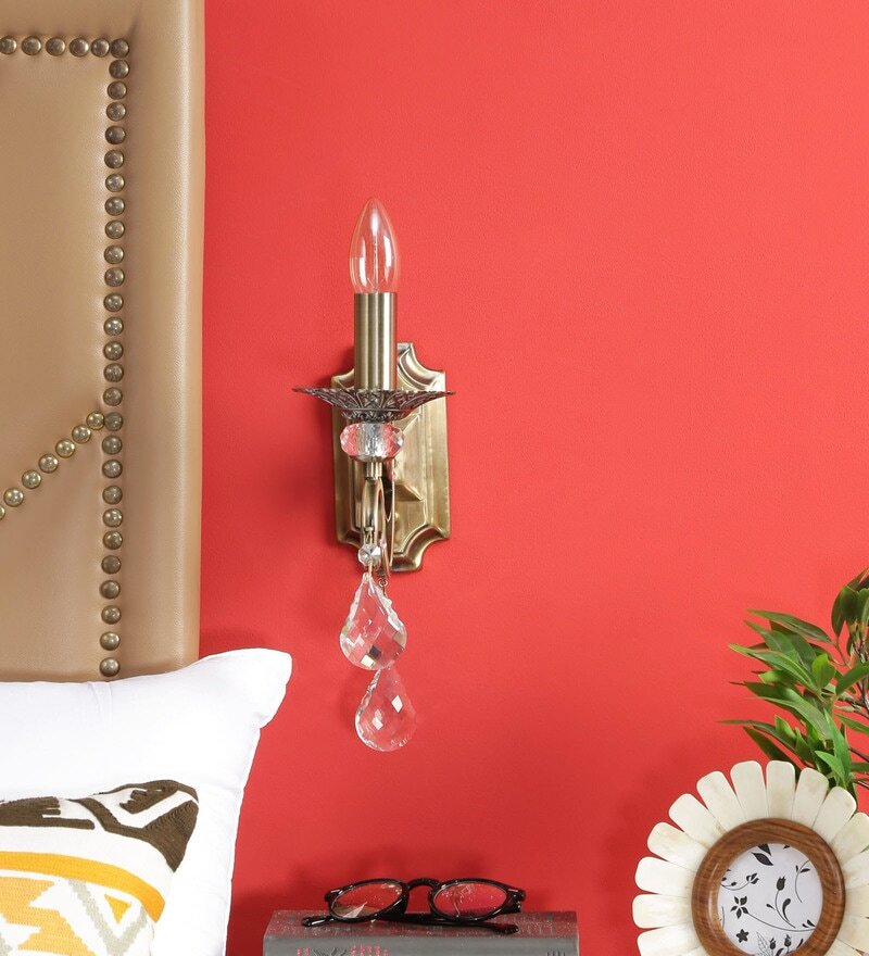 ARONA Antique Brass Wall Light - Stello Light Studio