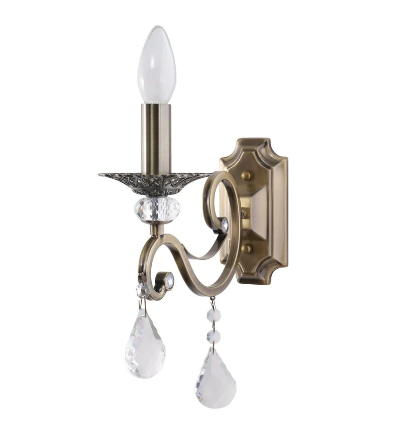 ARONA Antique Brass Wall Light - Stello Light Studio