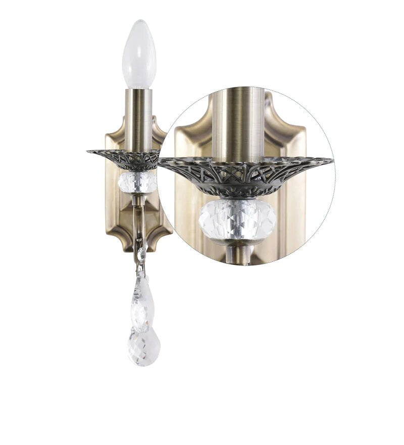 ARONA Antique Brass Wall Light - Stello Light Studio