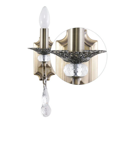 ARONA Antique Brass Wall Light - Stello Light Studio