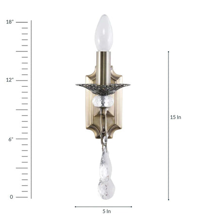 ARONA Antique Brass Wall Light - Stello Light Studio