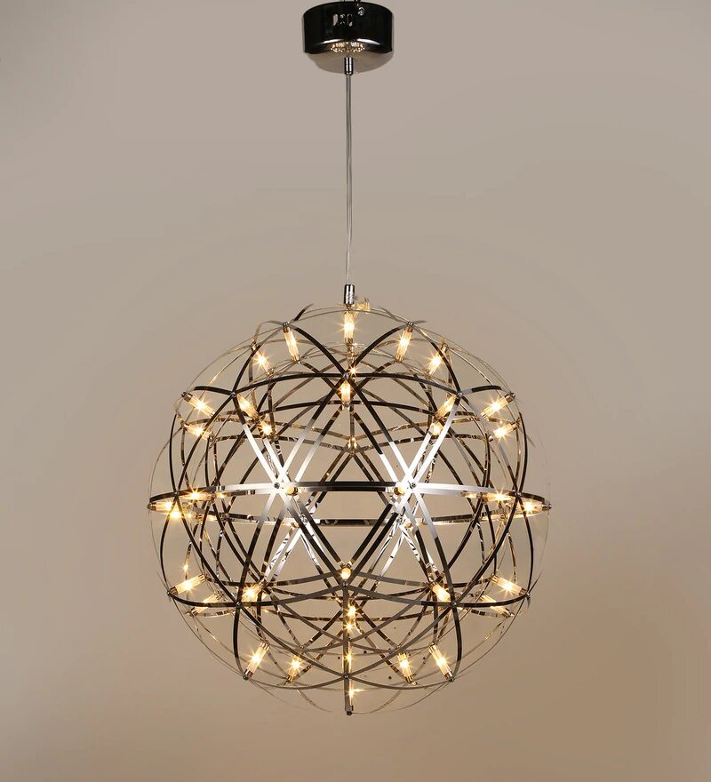 Doblar Chrome Metal Chandelier - Stello Light Studio