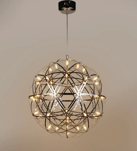 Doblar Chrome Metal Chandelier - Stello Light Studio
