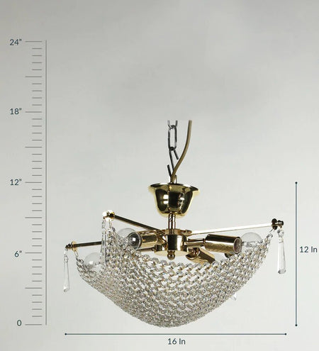 KAPARI Gold Ceiling Light - 4 Lights - Stello Light Studio
