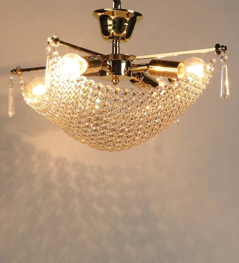 KAPARI Gold Ceiling Light - 4 Lights - Stello Light Studio