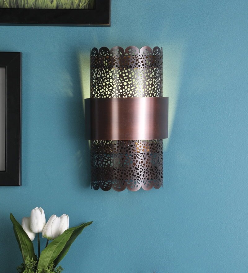Mullan Antique Copper Metal Wall Light - Stello Light Studio