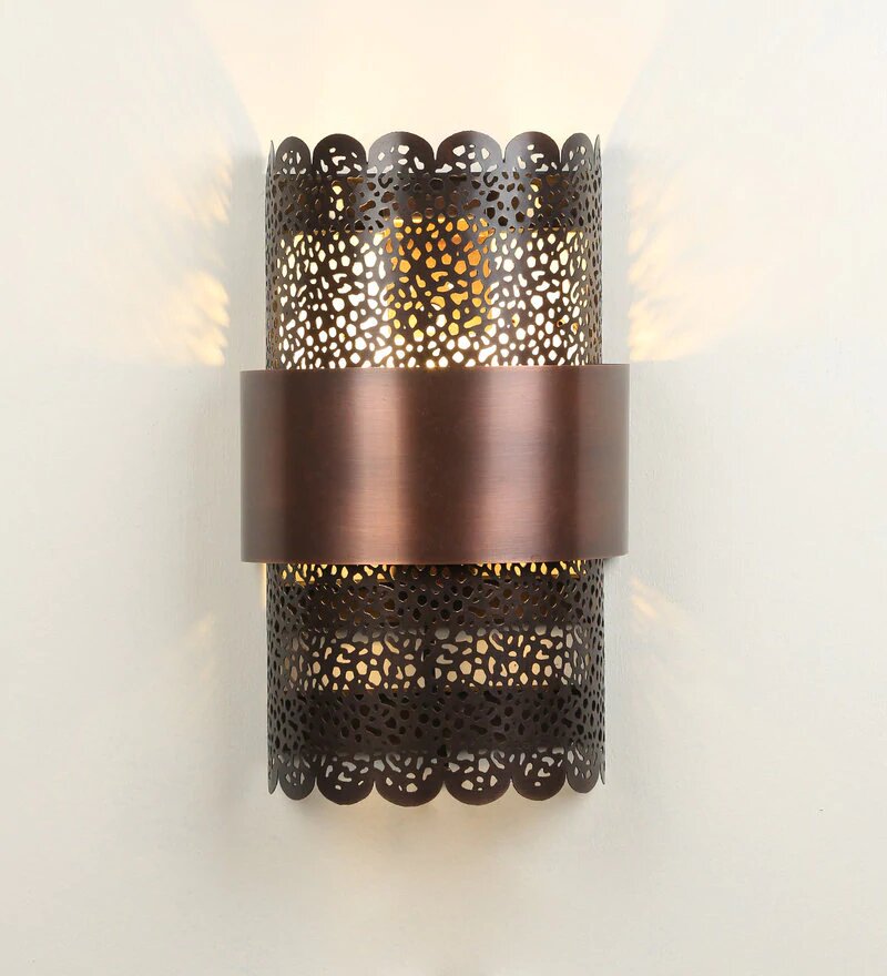 Mullan Antique Copper Metal Wall Light - Stello Light Studio