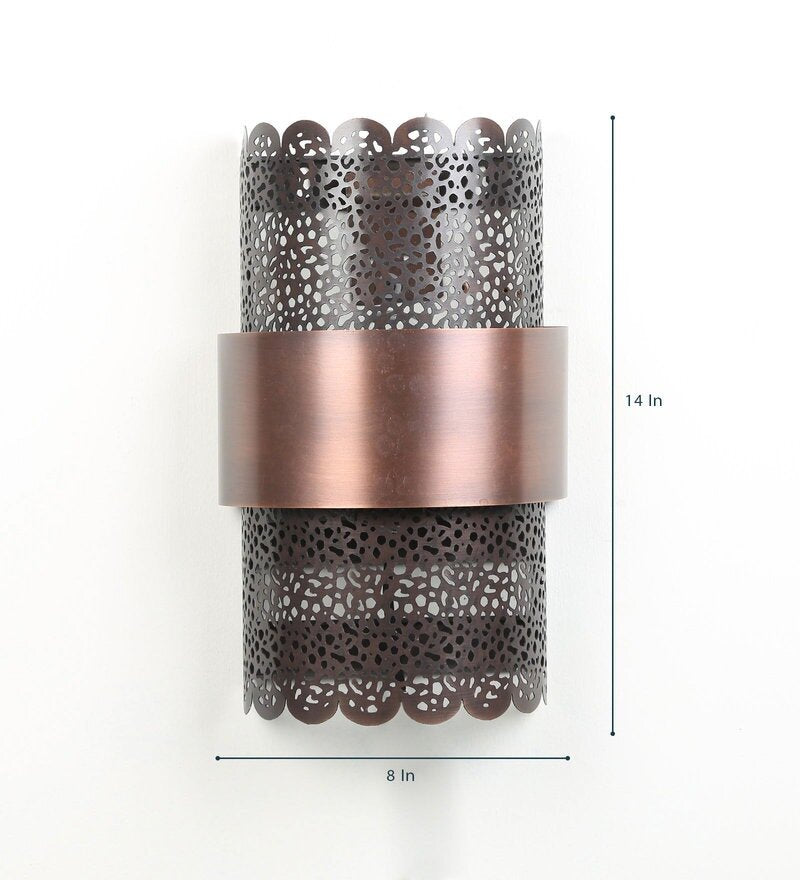 Mullan Antique Copper Metal Wall Light - Stello Light Studio