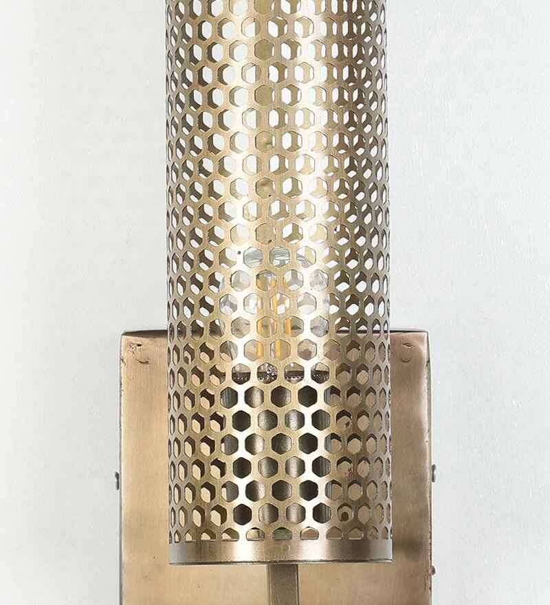 Mullan Antique Brass Metal Wall Light - Stello Light Studio