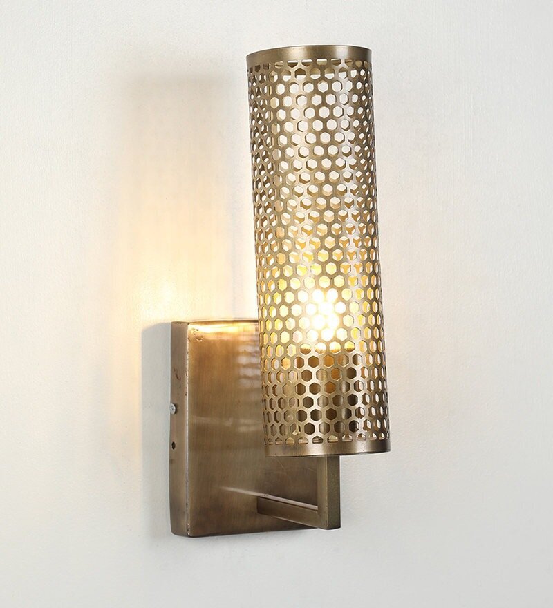 Mullan Antique Brass Metal Wall Light - Stello Light Studio