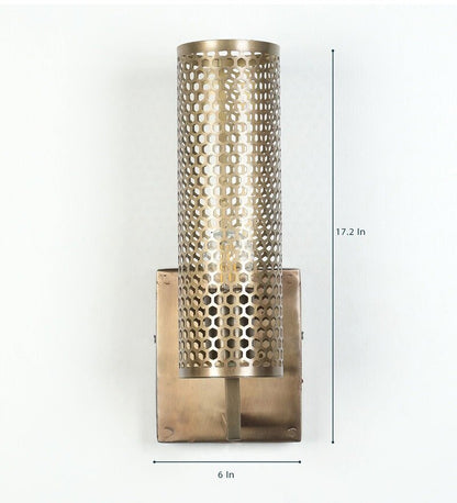 Mullan Antique Brass Metal Wall Light - Stello Light Studio