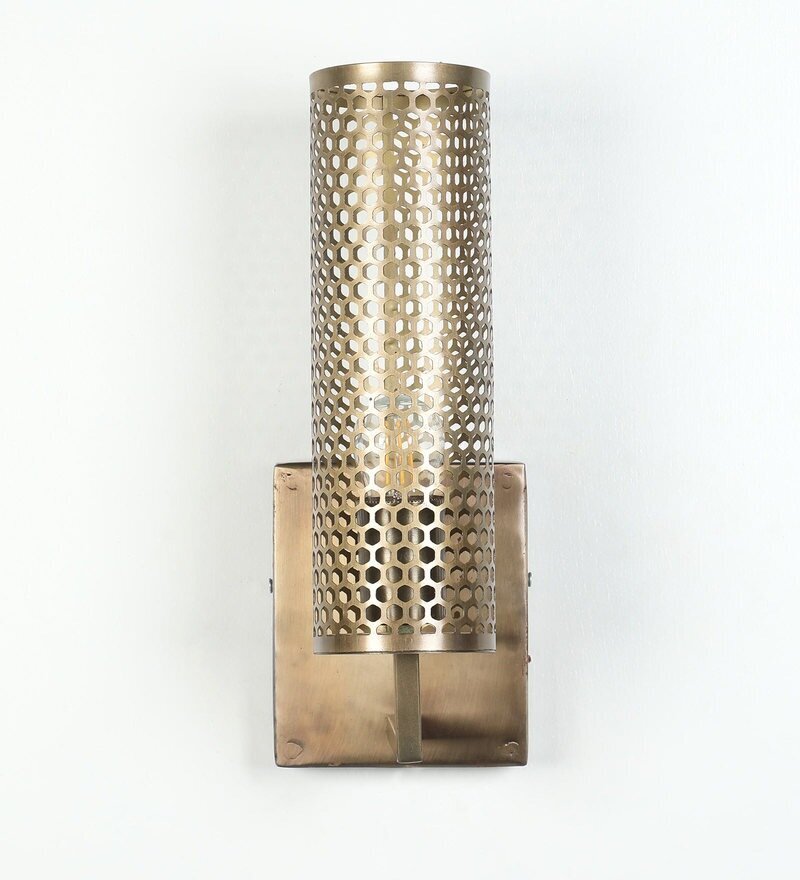 Mullan Antique Brass Metal Wall Light - Stello Light Studio