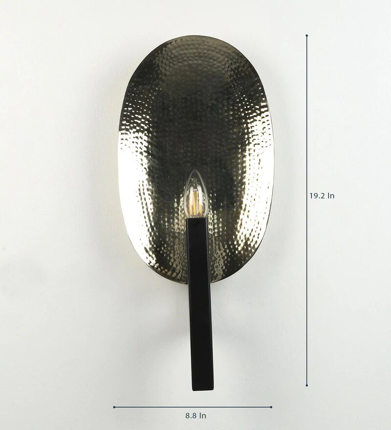 Riva Gold Metal Wall Light - Stello Light Studio