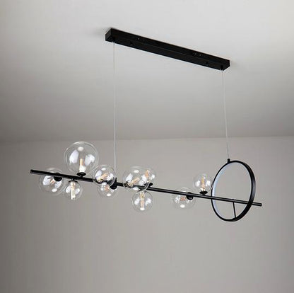 BLACK BUBBLE LED CHANDELIER