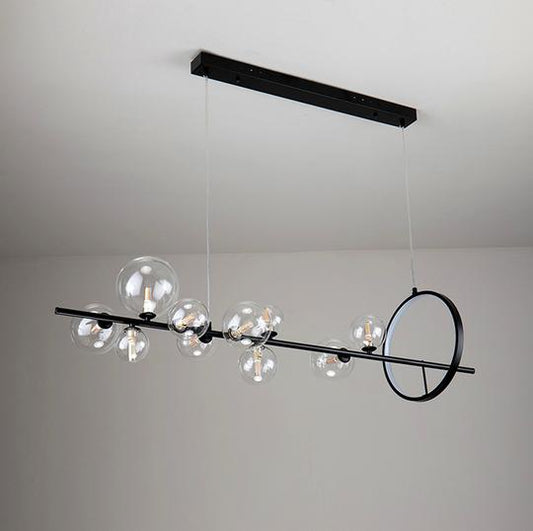 BLACK BUBBLE LED CHANDELIER